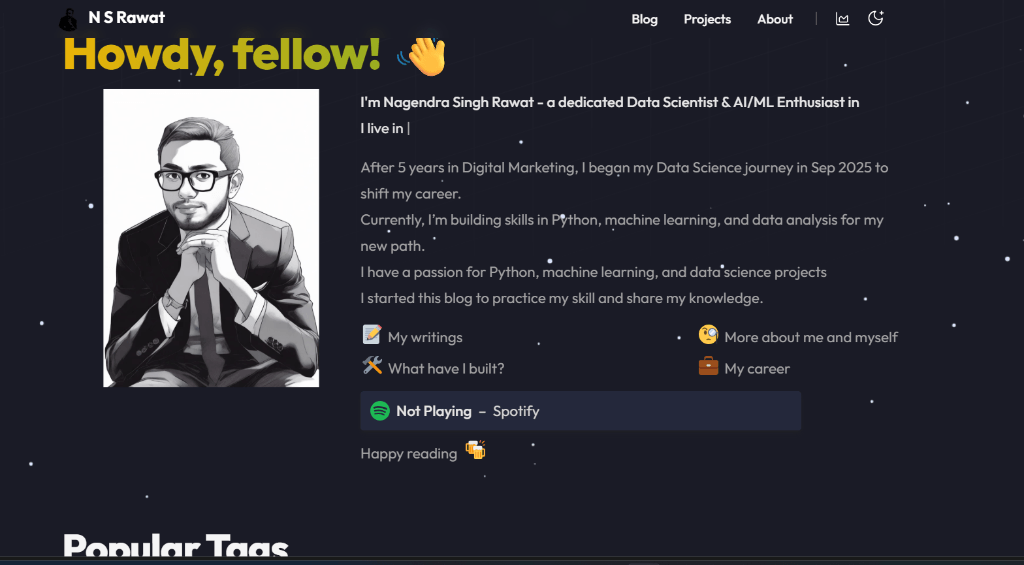 Personal Portfolio & Blog